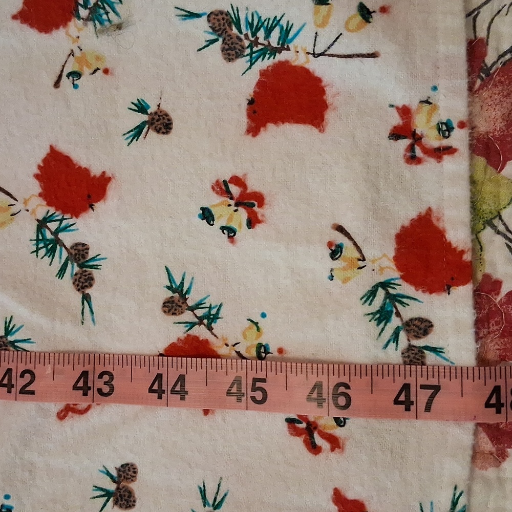 Lanz Medium White and Red Long-Sleeved Nightgown Pajamas - Picture 8 of 11